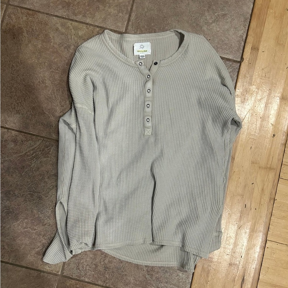 Aerie Offline Waffle Henley